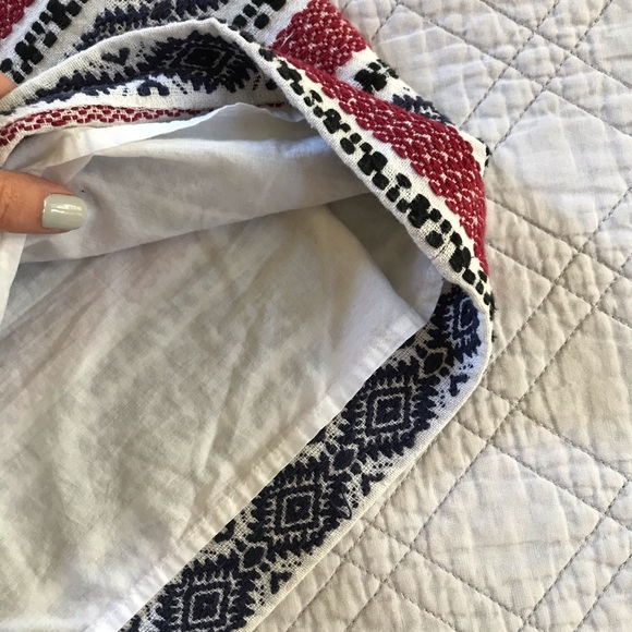 MADEWELL Jacquard Gamine Skirt embroidered size 10 - Picture 5 of 5